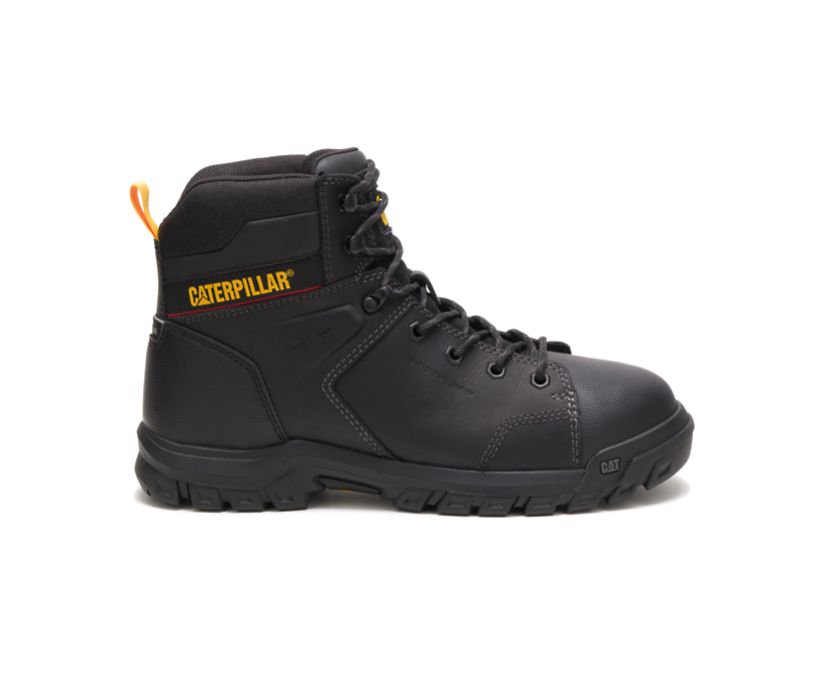 Caterpillar Wellspring Waterproof Metatarsal Guard Steel Toe - Sicherheitsstiefel Herren Schwarz - S